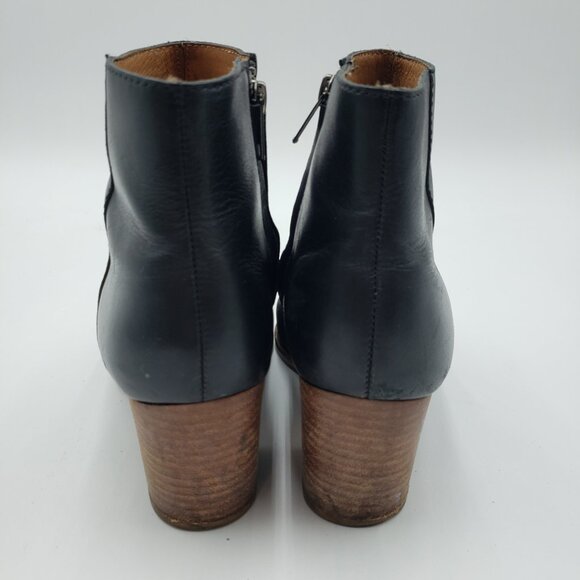 Madewell The Rosie Ankle Boots 8 Womens Booties Zip Up Black - Picture 3 of 15